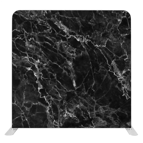 Black marble design on a freestanding backdrop