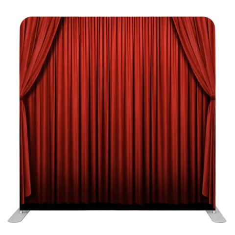 Red theatre curtain backdrop design